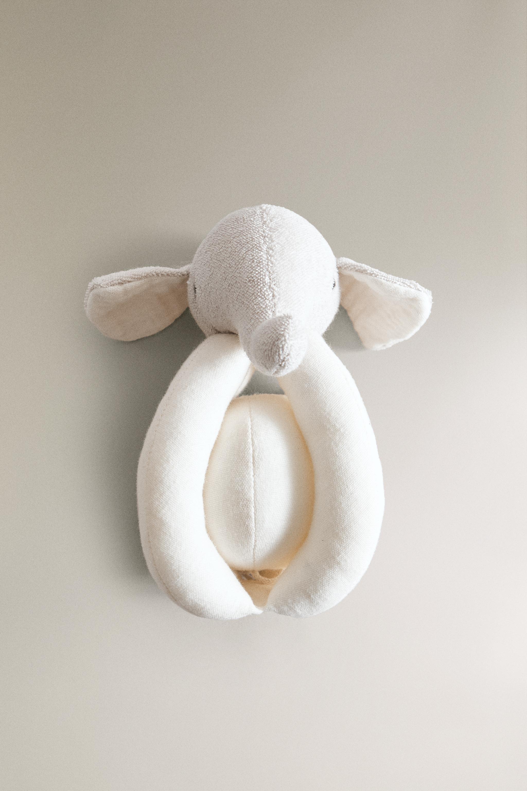 BABY ELEPHANT PLUSH TOY RATTLE